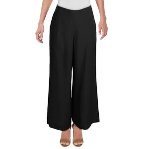 Lafayette 148 New York Womens Riverside Black 100% Silk
Wide Leg Trouser Pants